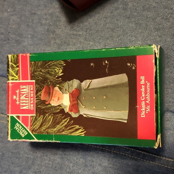 Hallmark Dickens Caroler Bell 'Mr. Ashbourne'  Ornament,  1990 - Picture 1 of 3